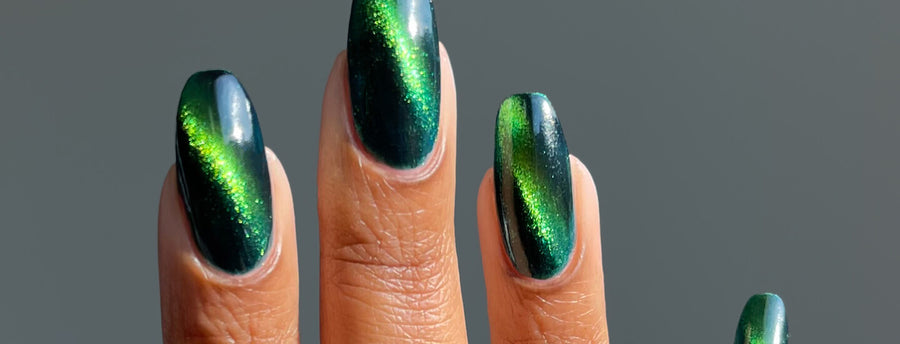 Groene nagellak - Green nail polish - vegan + non-toxic